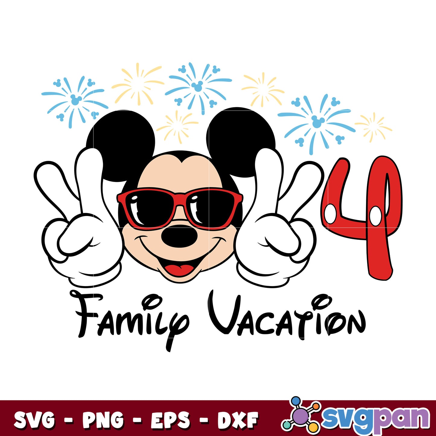 Mickey family vacation 2024 svg