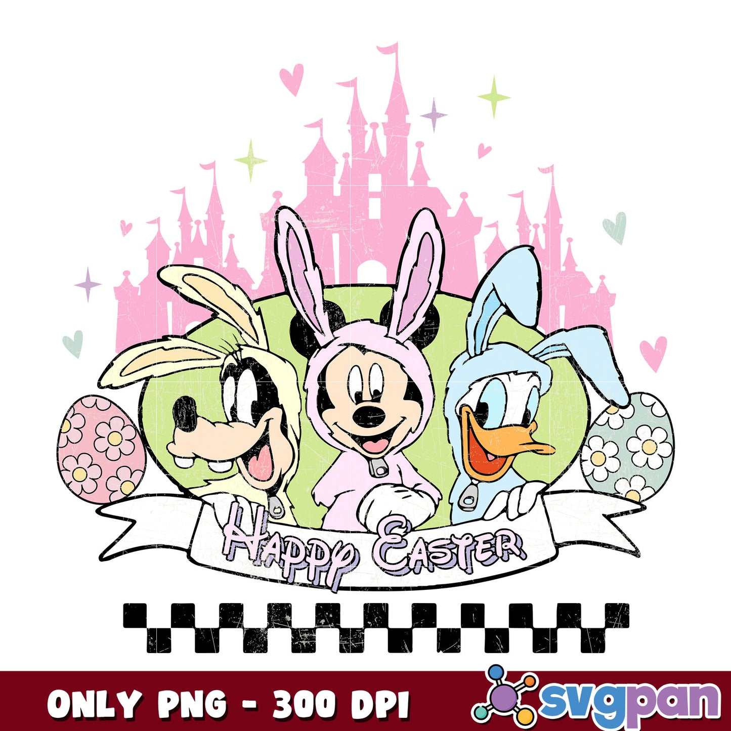 Mickey friend bunny easter png