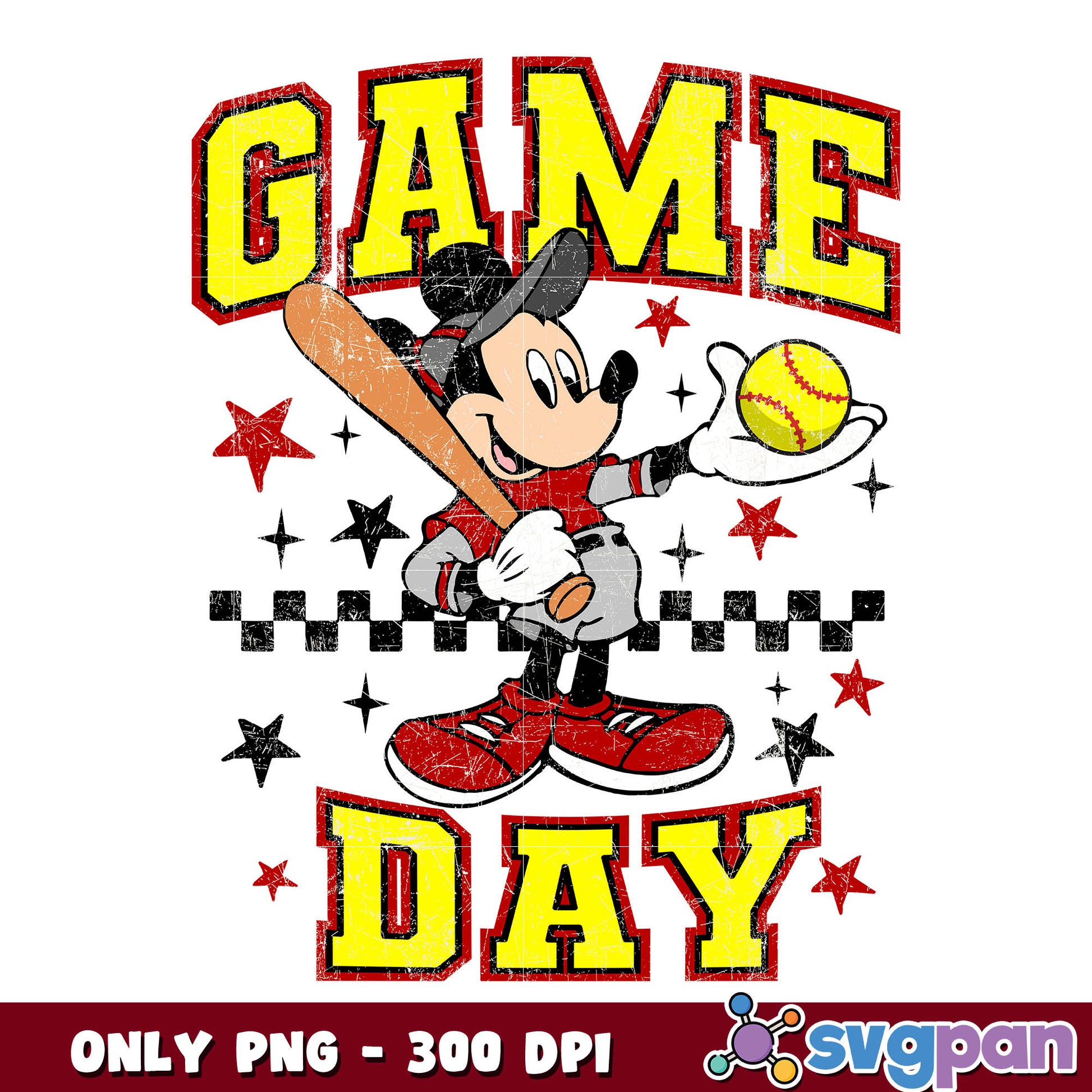 Mickey friend game day png