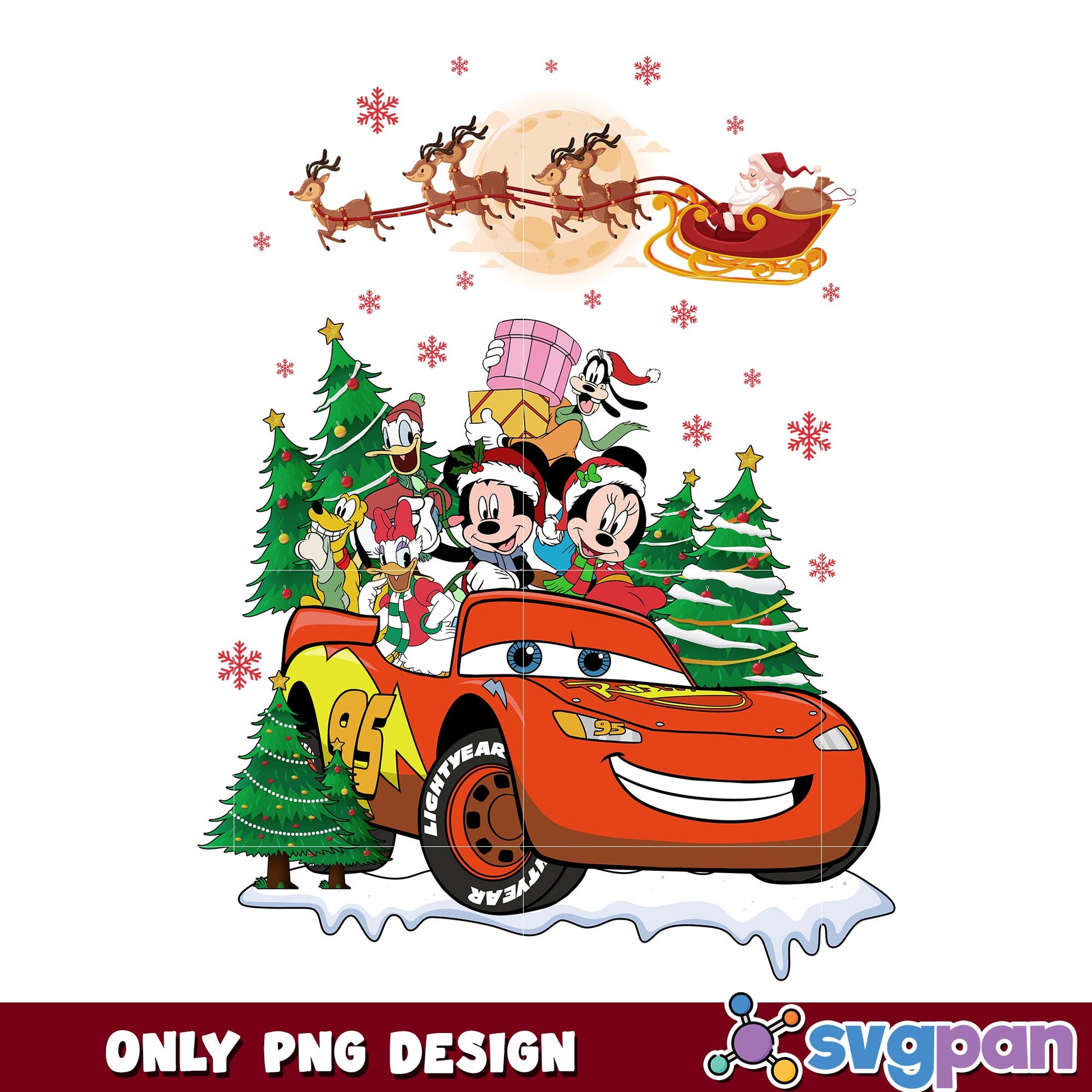 Mickey friends christmas png