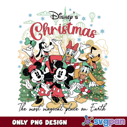 Mickey friends christmas png