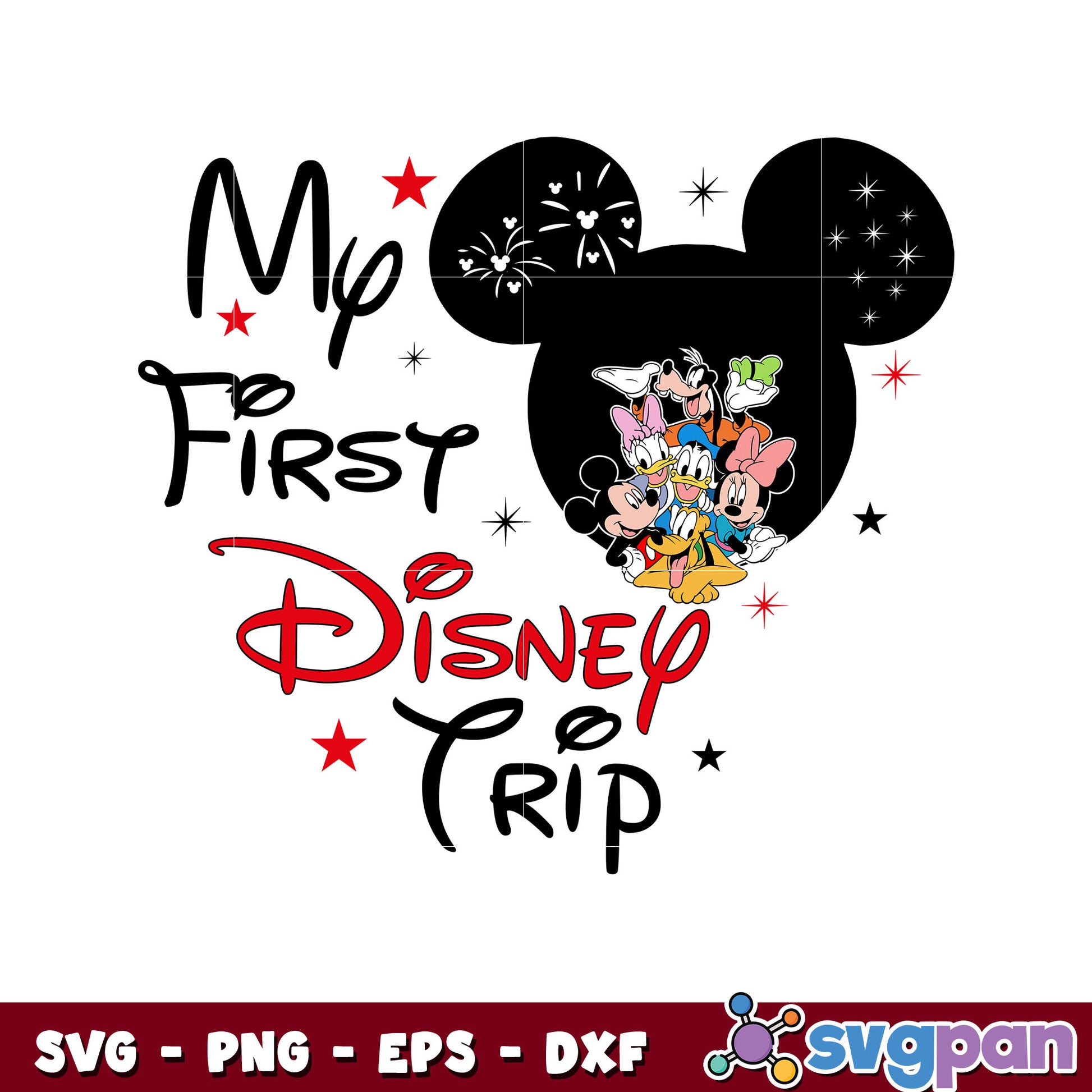 Mickey friends me first disney trip svg, mickey head svg