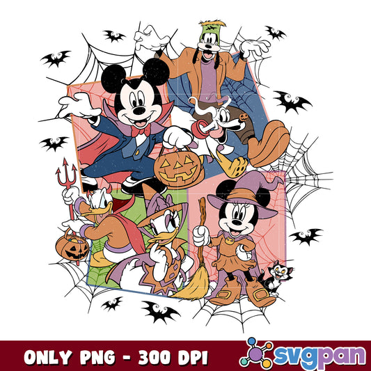 MicMickey friends mouse halloween png, mickey png, disney halloween png