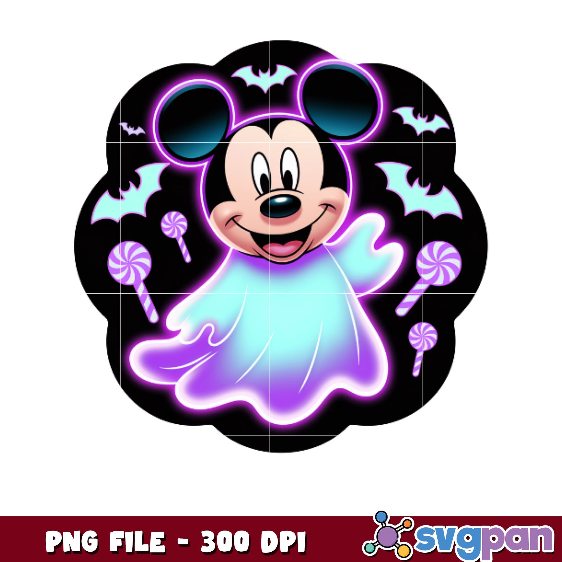 Mickey ghoul png, disney halloween png, halloween time png