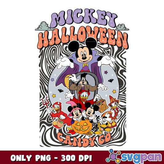 Mickey ghost nightmare street halloween png, nightmare street png