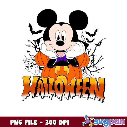 Mickey halloween png, halloween characters png, halloween png