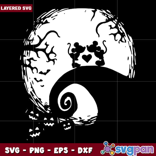 Mickey halloween svg, happy halloween svg, spooky season svg