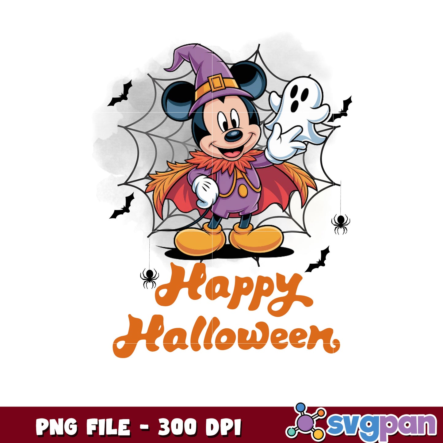 Mickey happy halloween png, time to halloween png, funny halloween png