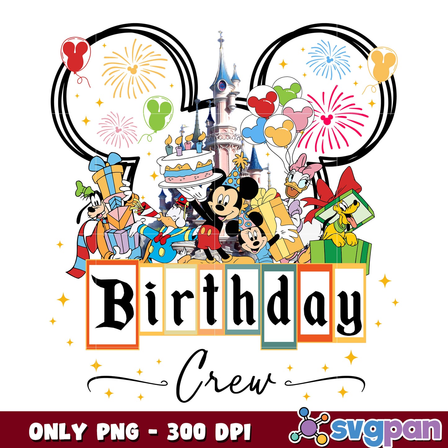 Mickey head castle birthday png, mickey head png, mickey mouse png