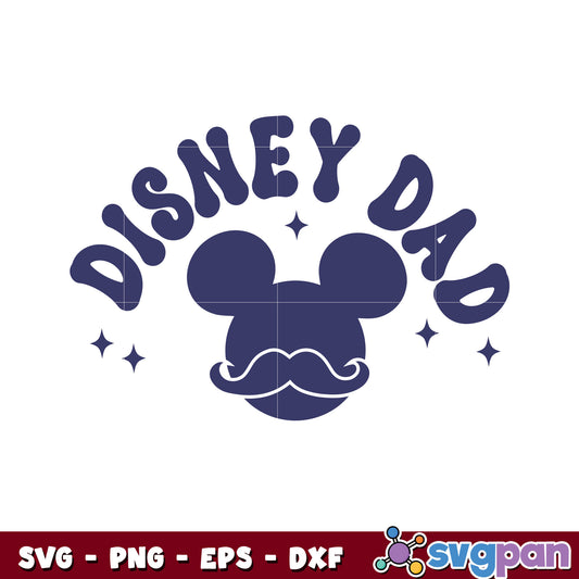 Mickey head disney dad design svg, disney dad​ svg, mickey mouse svg