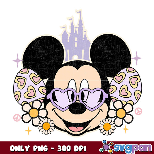 Mickey head easter vibes png