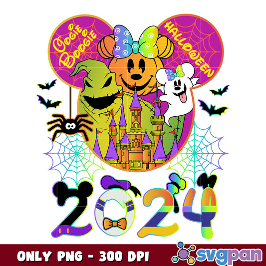 Mickey head halloween 2024 png, mickey mouse head png
