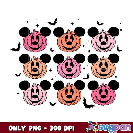 Mickey head pumpkin png, halloween pumpkin png, mickey head png