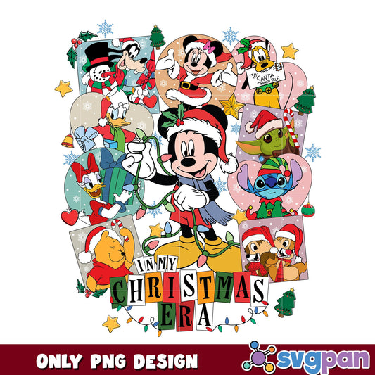 Mickey in my christmas era png