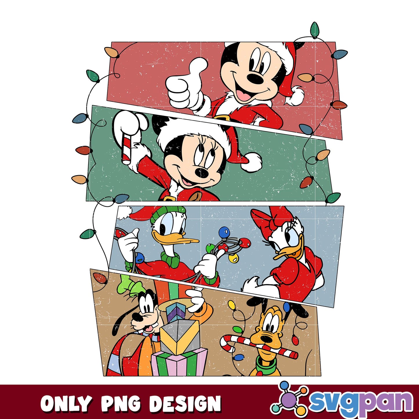 Mickey lights christmas png