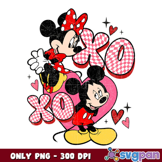 Mickey love xoxo valentine png