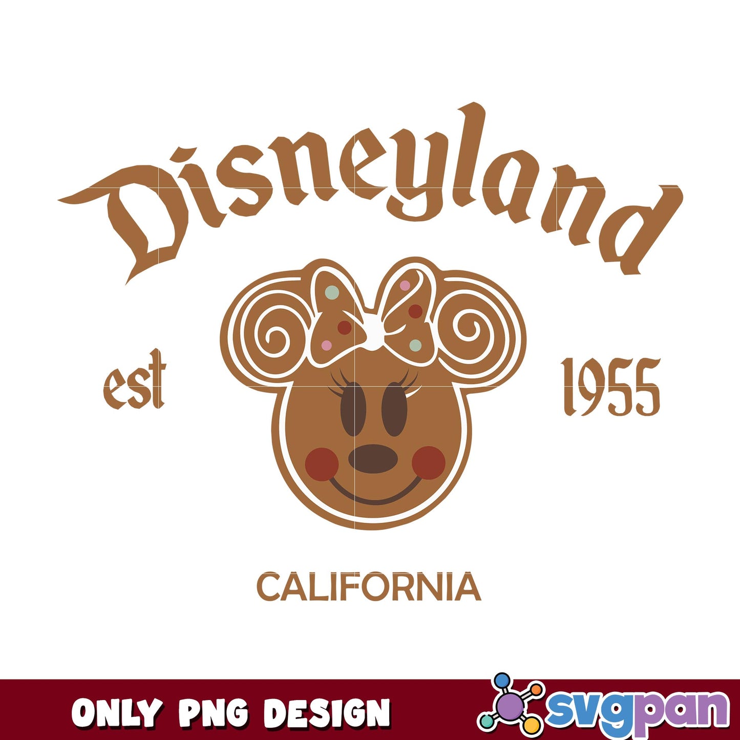 Mickey minnie head disneyland est 1955 png