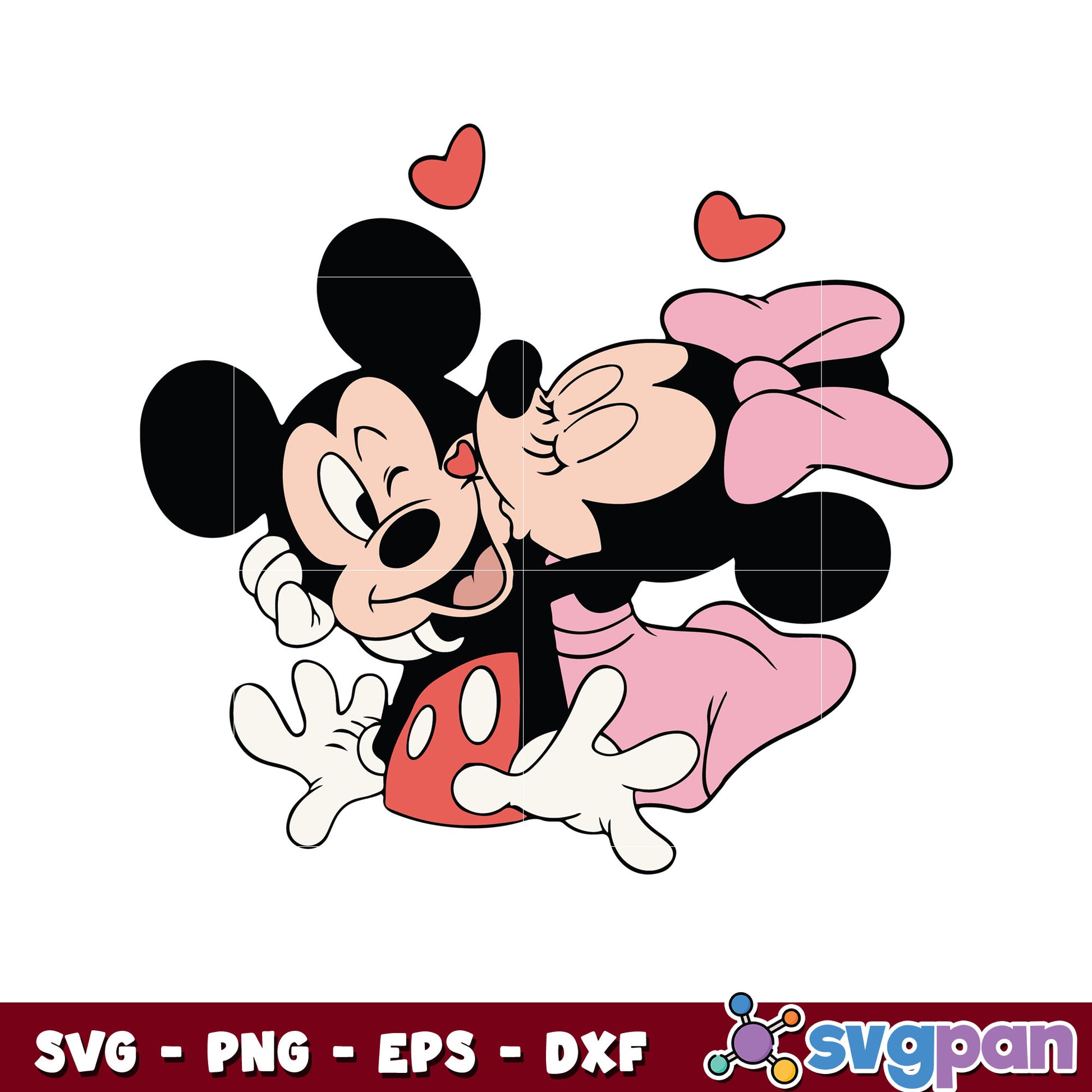 Mickey minnie love valentine svg, mickey mouse valentine​ svg