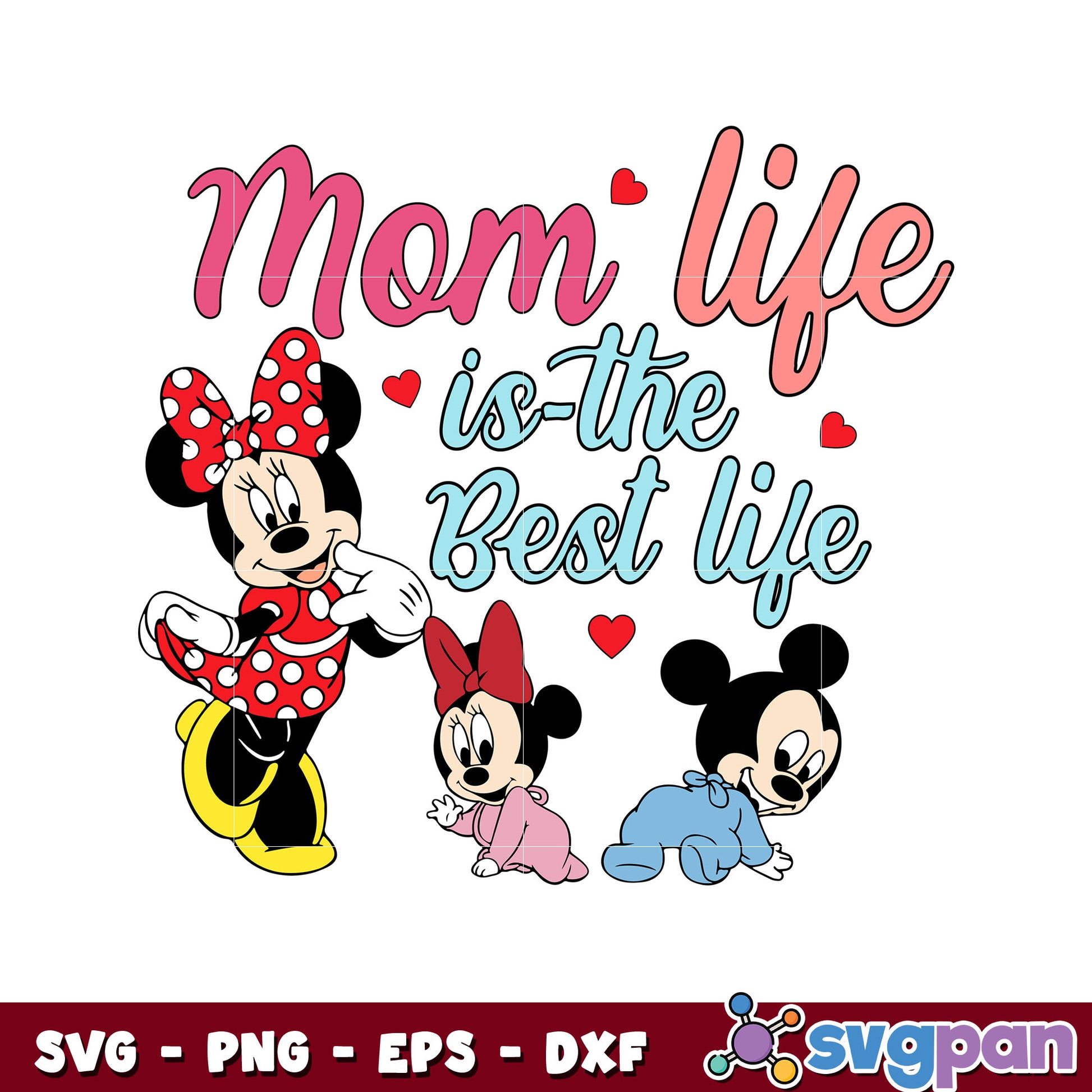 Mickey mom life is the Best life disney svg, mickey family svg