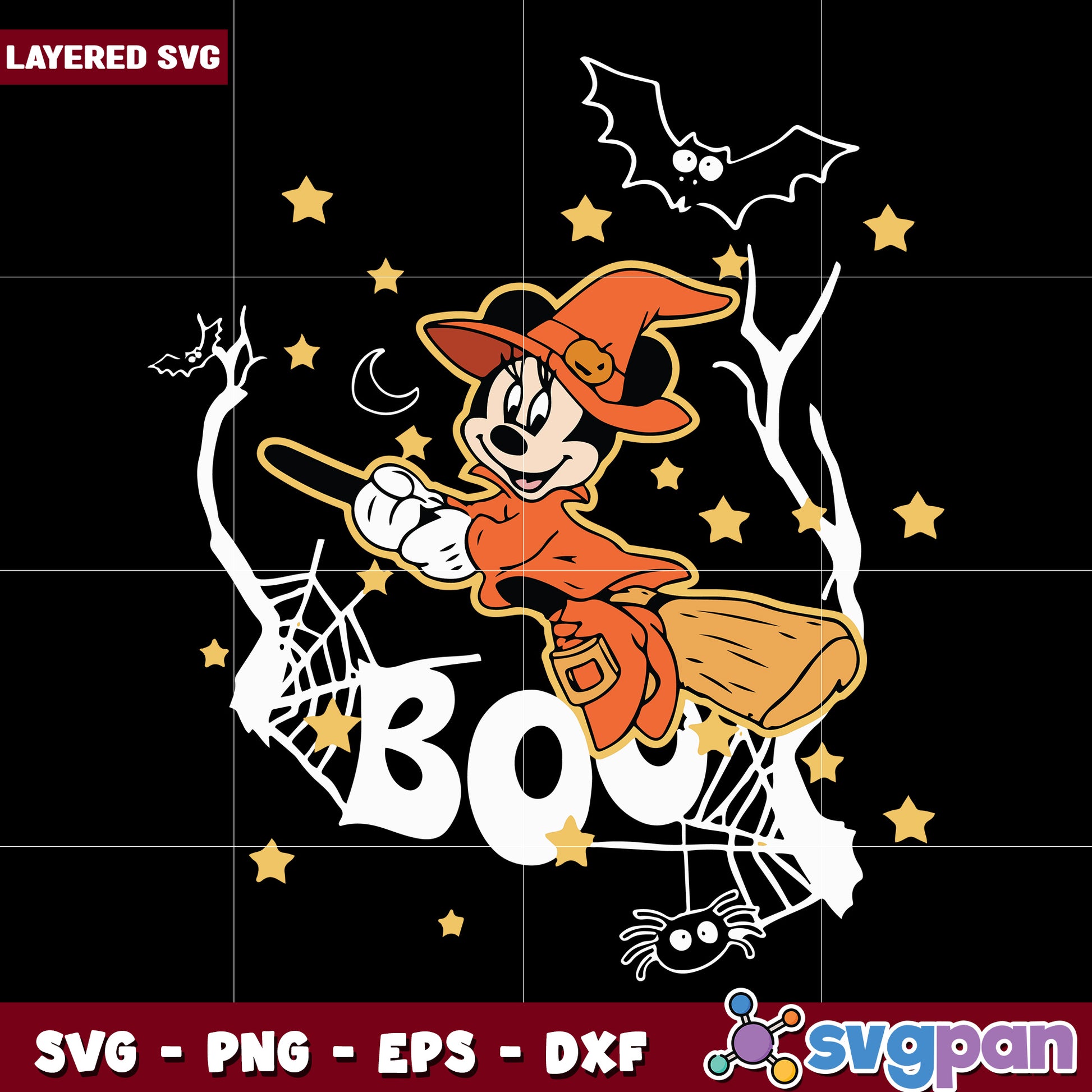 Mickey mouse boo svg, happy halloween svg, spooky season svg