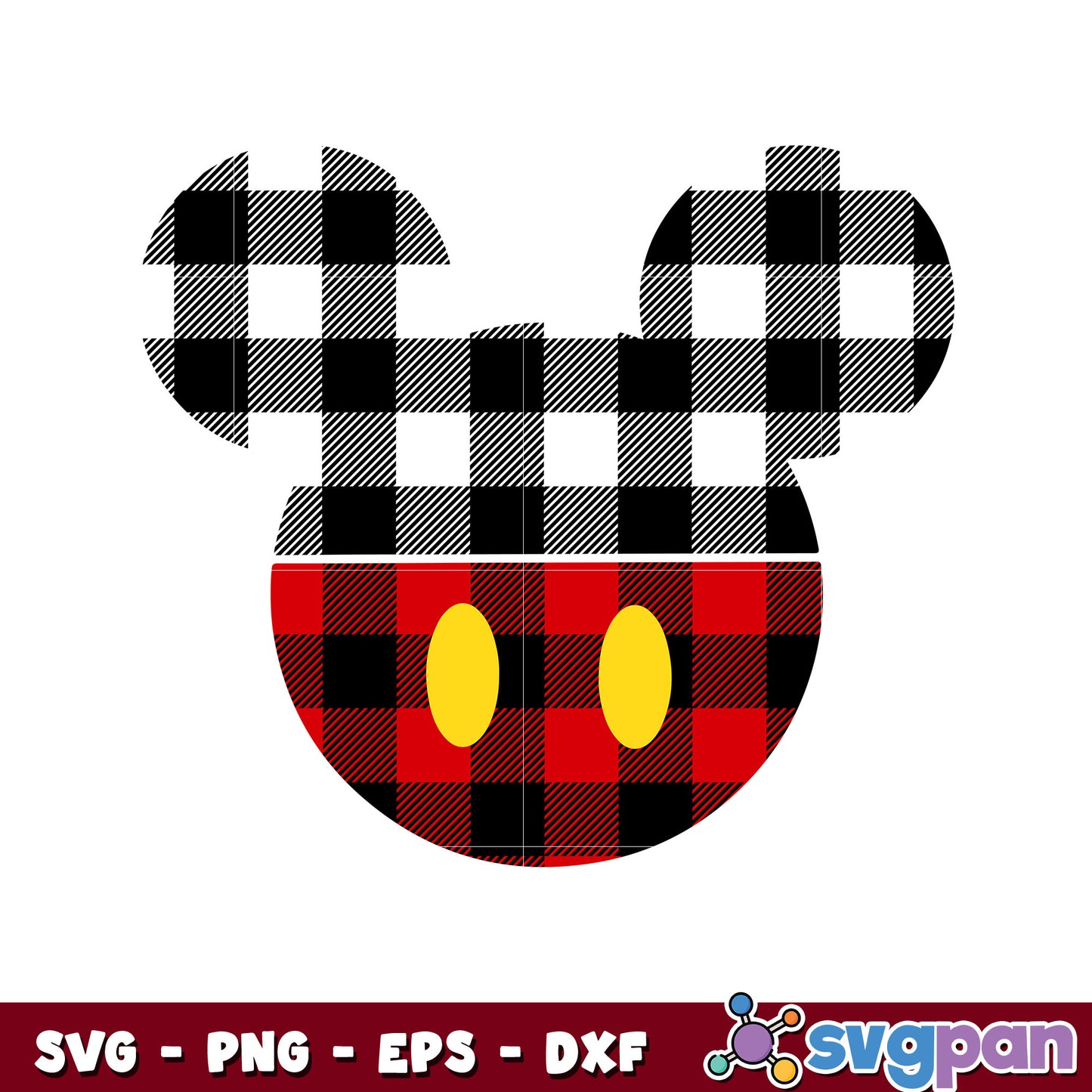 Mickey mouse costume head svg, mickey mouse head svg, disney mickey svg