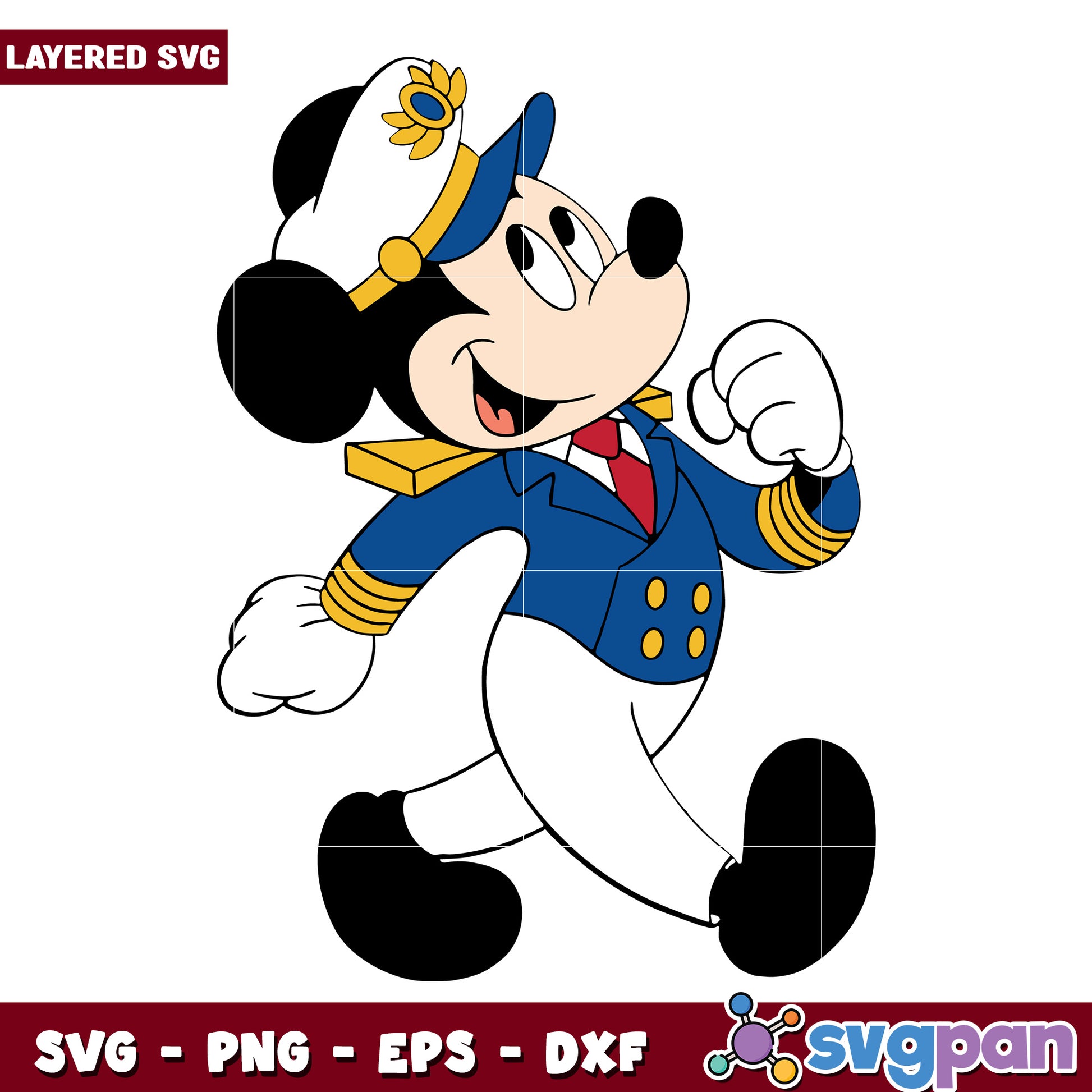 Mickey mouse cruise captain svg, mickey mouse svg, disney mickey mouse svg