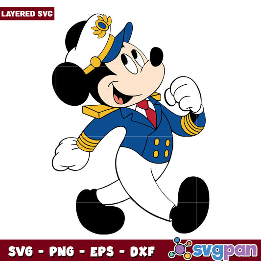Mickey mouse cruise captain svg, mickey mouse svg, disney mickey mouse svg
