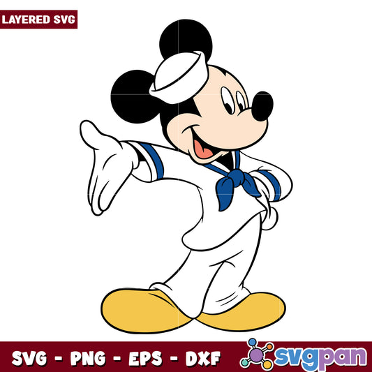 Mickey mouse cruise chracters white costume svg, mickey mouse characters svg, disney mickey mouse svg