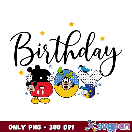 Mickey mouse disney birthday boy png, mickey mouse ears png