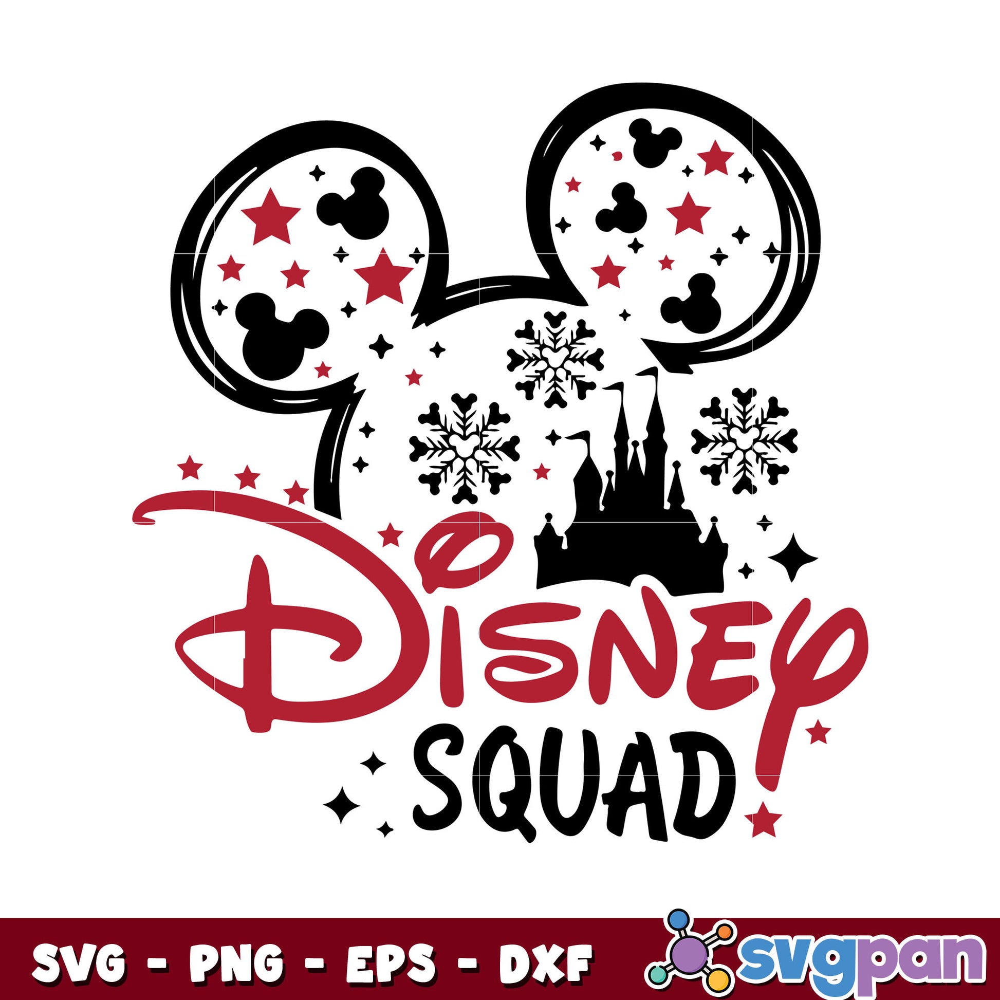 Mickey mouse disney squad svg, mickey head svg, disney svg