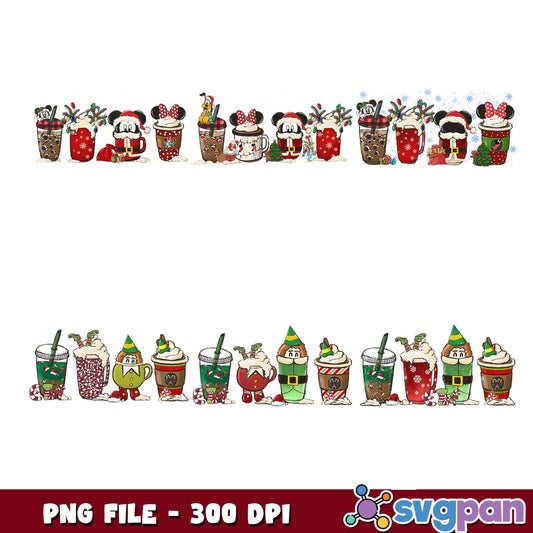 Mickey mouse drink png bundle