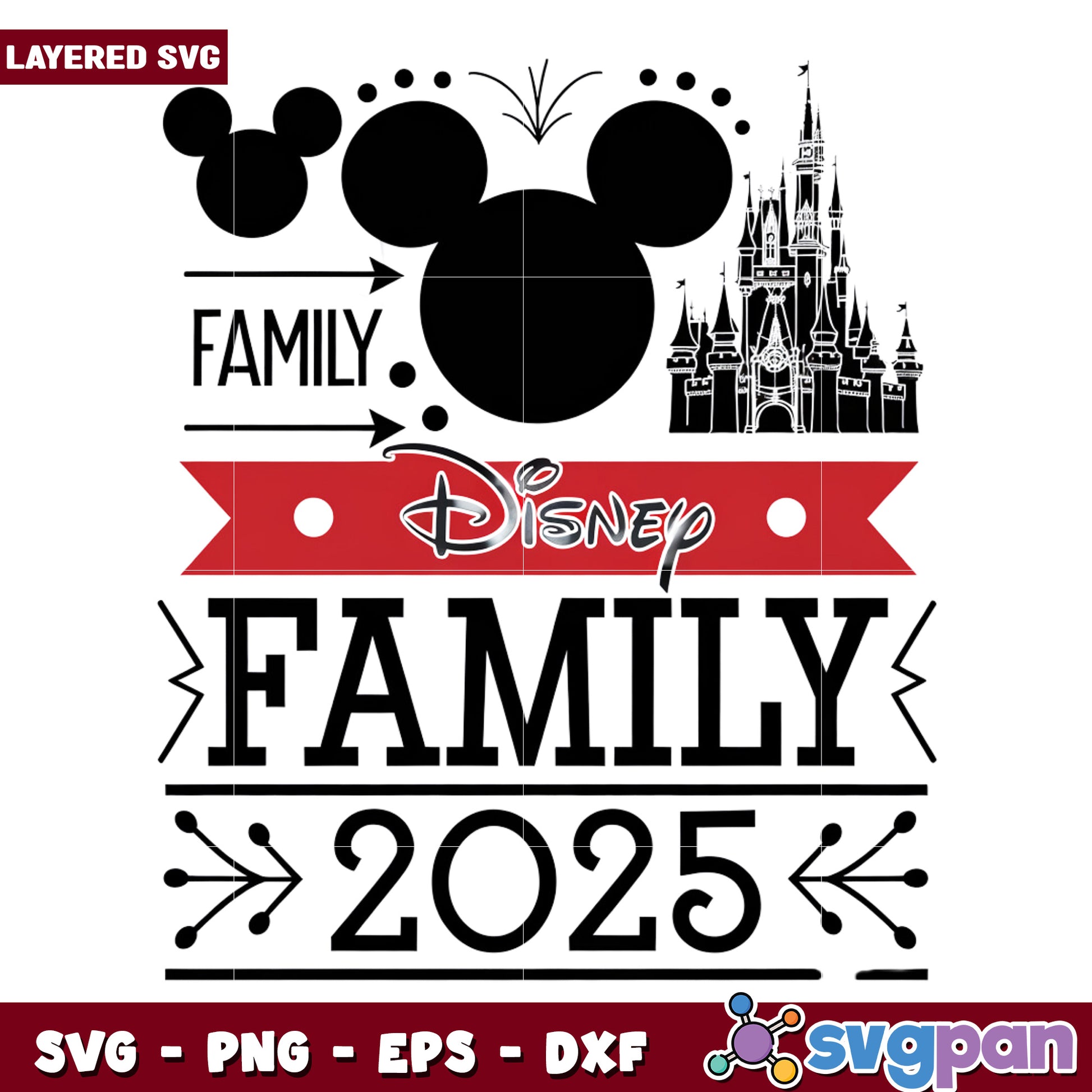 Mickey mouse family vacation png, family vacation png, disney toys​ png