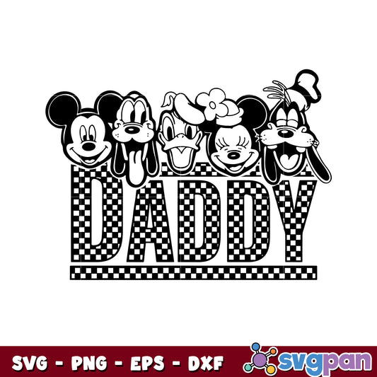 Mickey mouse fathers day design svg, mickey and friends svg