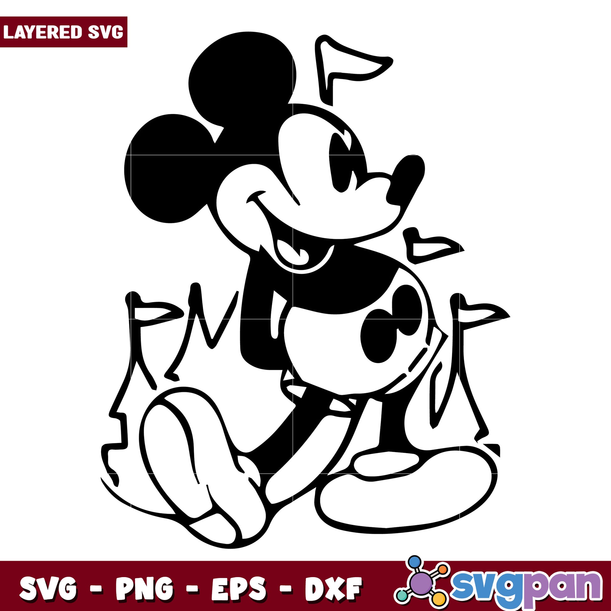 Mickey mouse first design svg, walt disney​ svg, disney plus svg