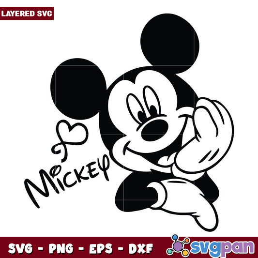 Mickey mouse funny design svg, disney mickey svg, disney cartoons svg
