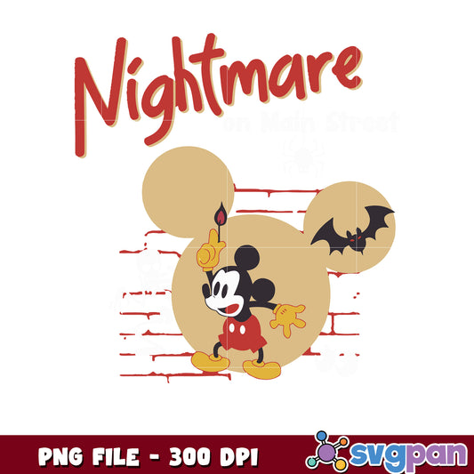 Mickey mouse funny halloween png, halloween season png, scary monster​ png