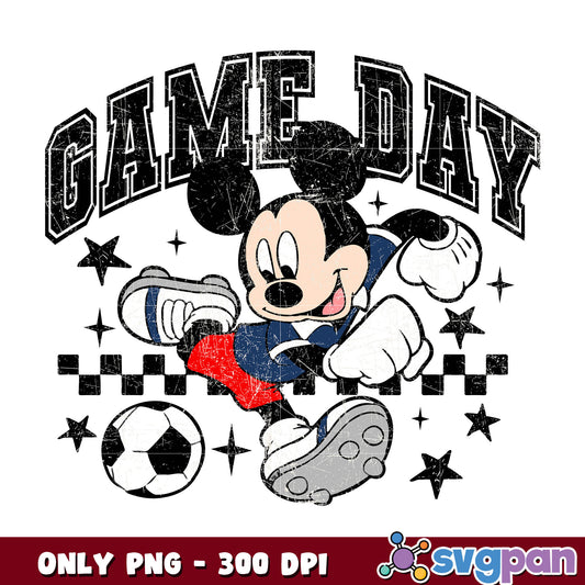Mickey mouse game day soccer png