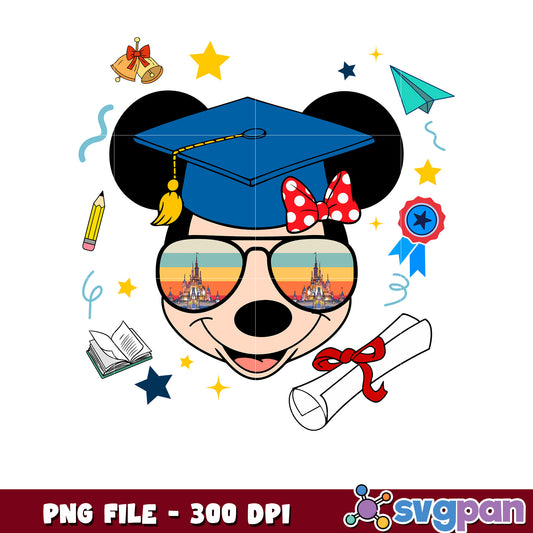 Mickey mouse  graduate png, disney mouse graduation png, mickey mouse png