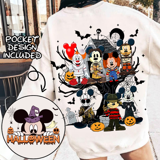 Mickey mouse halloween png, trick or treat png , halloween cartoons png