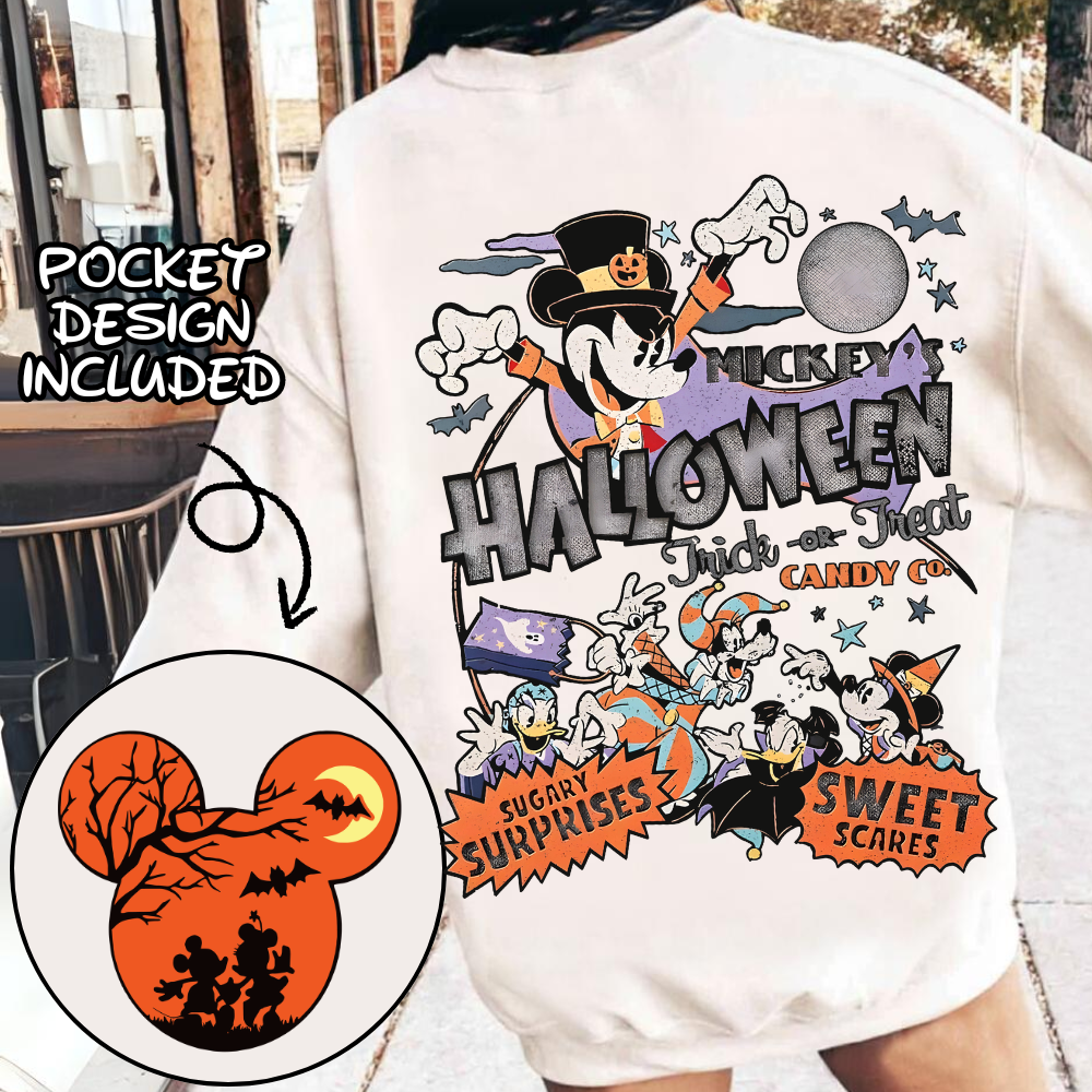 Mickey mouse halloween trick or treat png, trick or treat png , halloween cartoons png