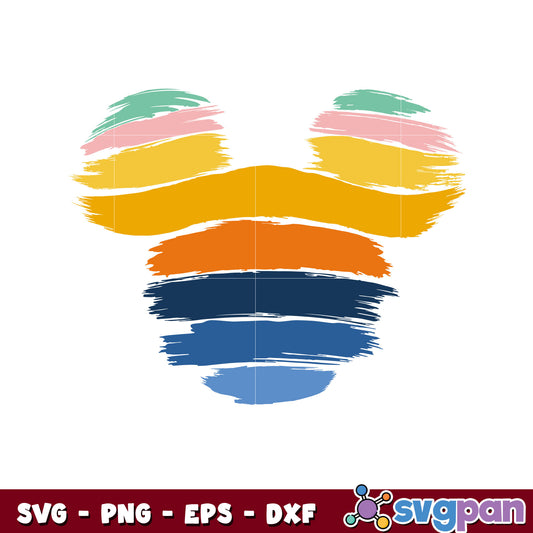 Mickey mouse head design svg, mickey mouse ears​ svg, disney svg