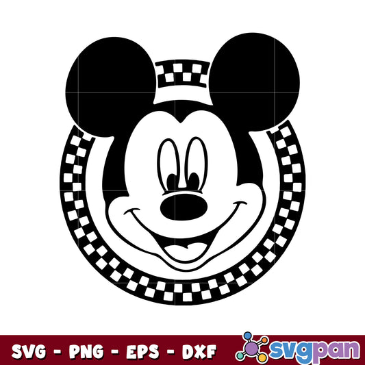 Mickey mouse head name design svg, mickey head svg, disney svg