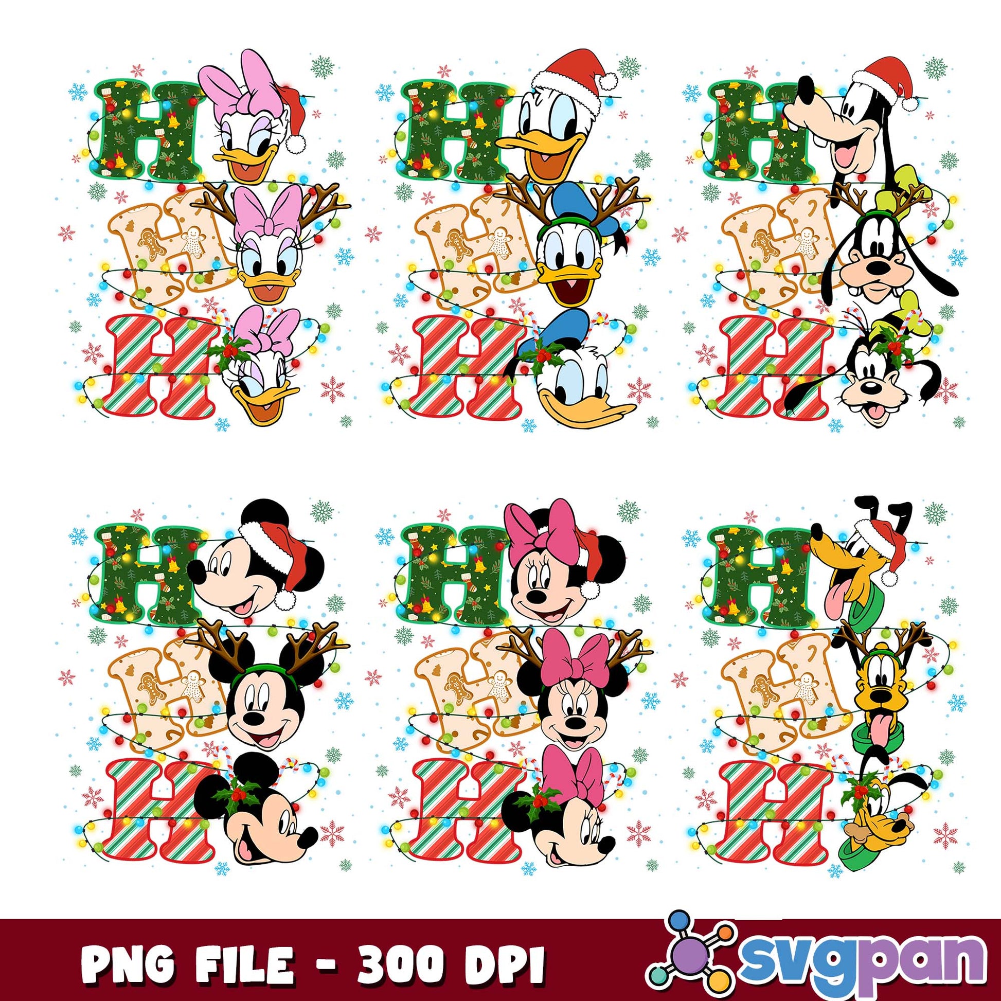 Mickey mouse hohoho png bundle