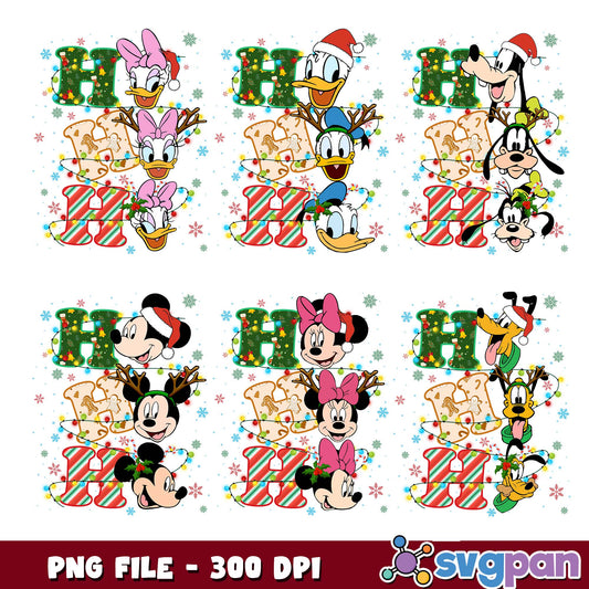 Mickey mouse hohoho png bundle