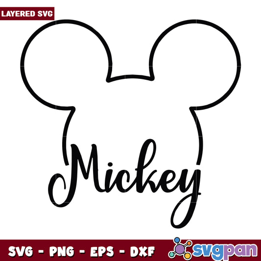 Mickey mouse letter svg, disney mickey svg, disney cartoons svg