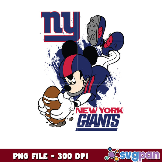 Mickey mouse newyork giants png, disney sports png, nfl teams png