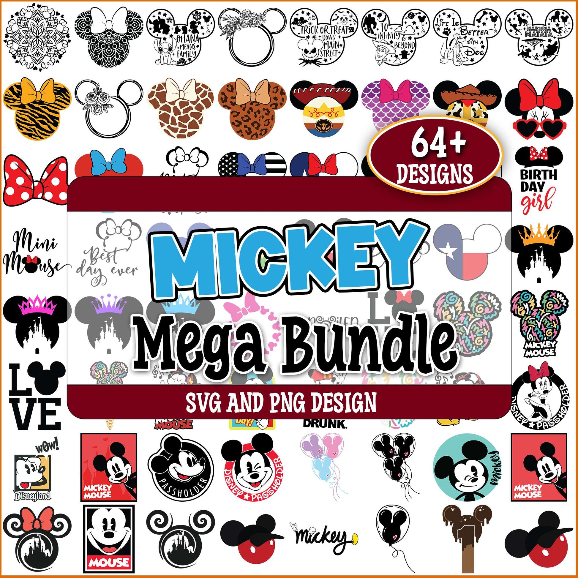 Mickey mouse album svg bundle