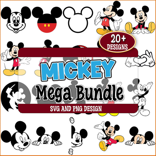 Mickey mouse sneaky svg bundle