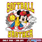 Mickey mouse softball brother  png