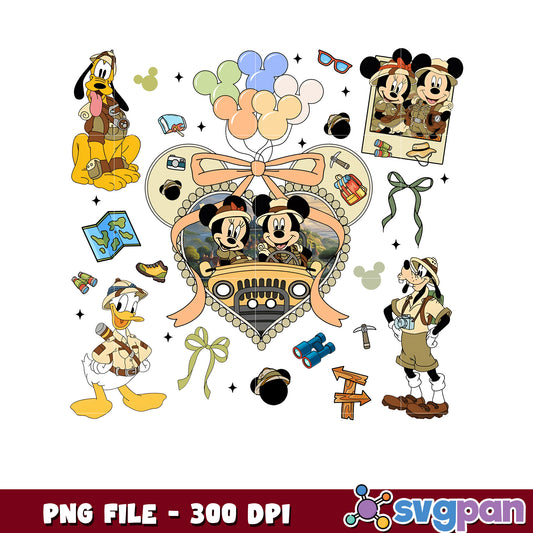Mickey mouse summer camp png, pirate mickey png, disney camp adventure png